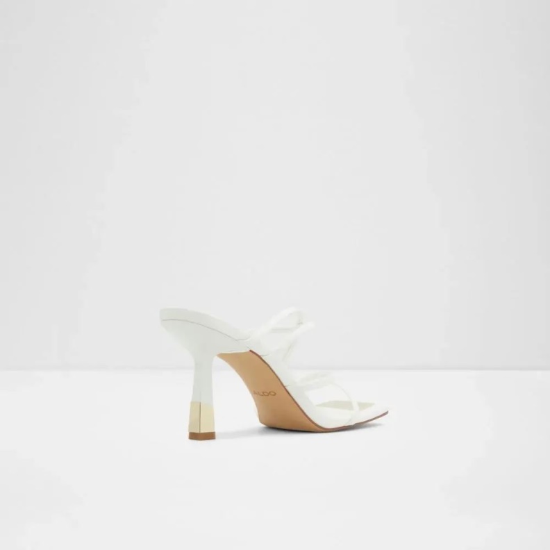 Fashion White Aldo Aviah Women's Open Toe Heeled Sandal