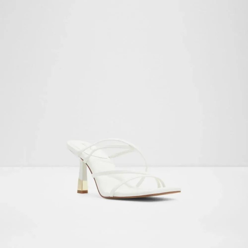 Fashion White Aldo Aviah Women's Open Toe Heeled Sandal