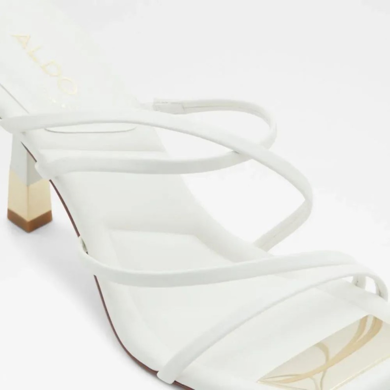 Fashion White Aldo Aviah Women's Open Toe Heeled Sandal
