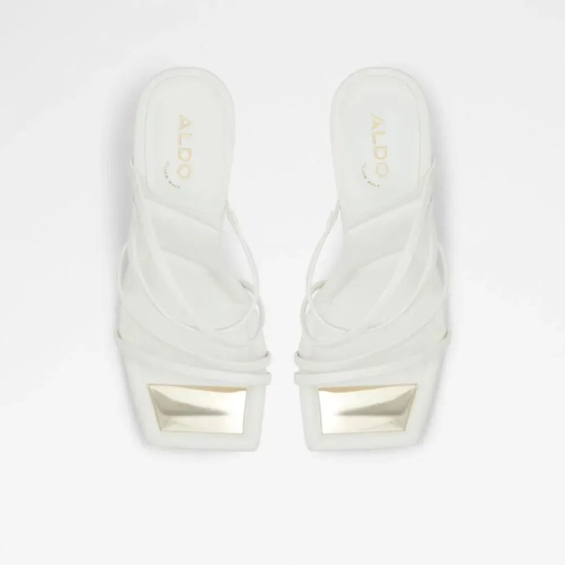 Fashion White Aldo Aviah Women's Open Toe Heeled Sandal