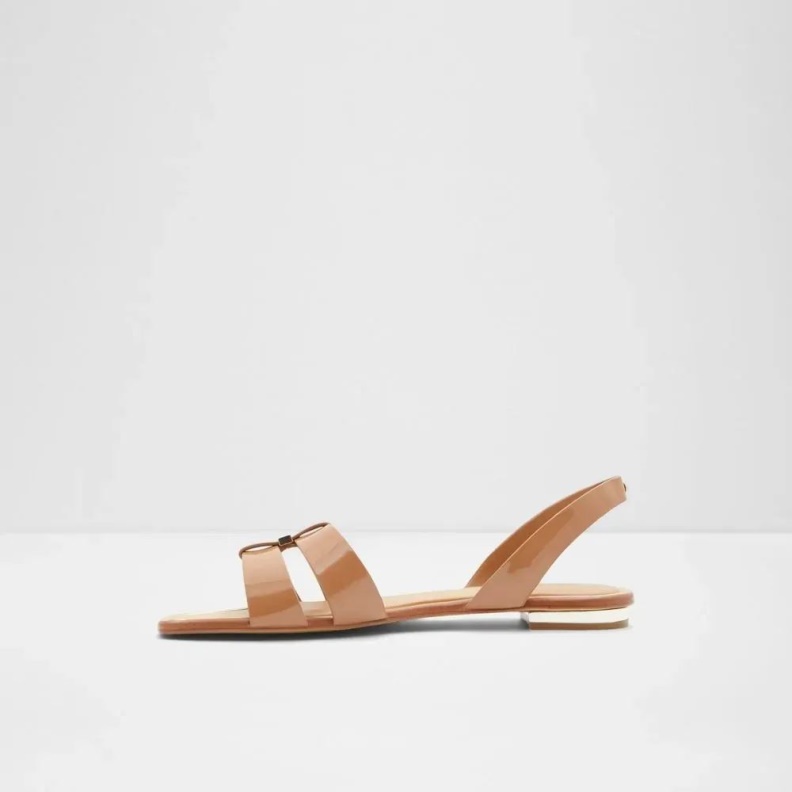 Aldo Fashion Balera Women's Flat Casual Sandal Dark-Beige
