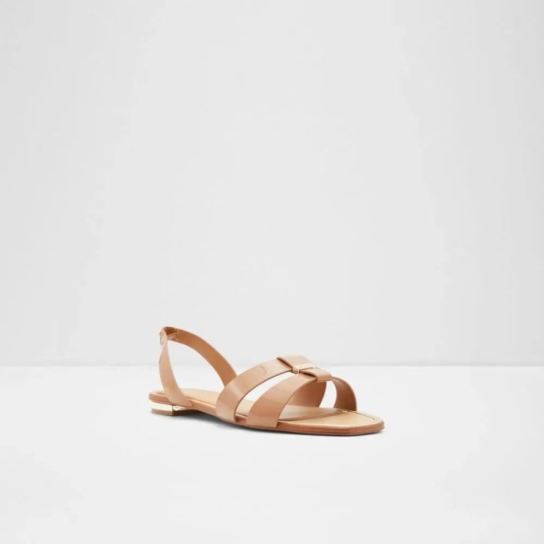 Aldo Fashion Balera Women's Flat Casual Sandal Dark-Beige