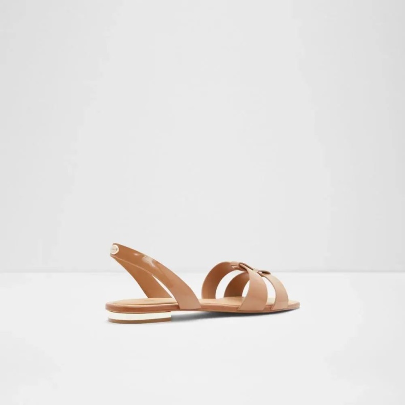 Balera Women's Sling Back Flat Sandal Dark-Beige Aldo Fashion