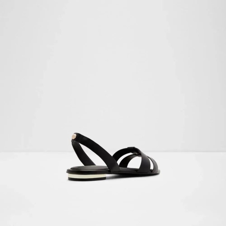 Balera Women's Sling Back Flat Sandal Fashion Black Aldo