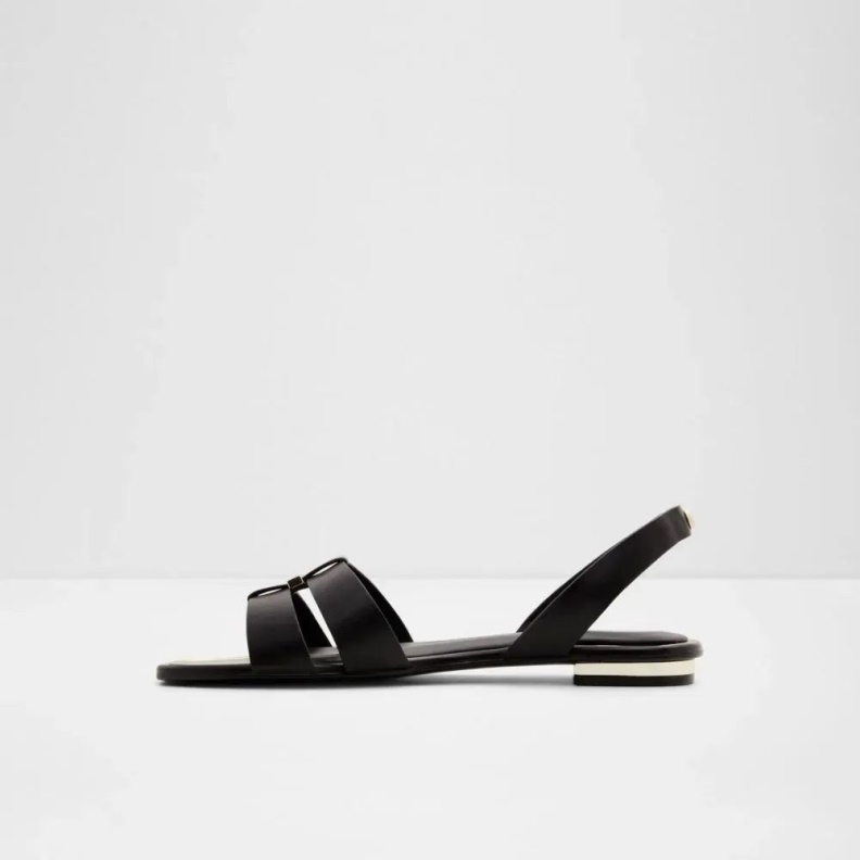 Balera Women's Sling Back Flat Sandal Fashion Black Aldo