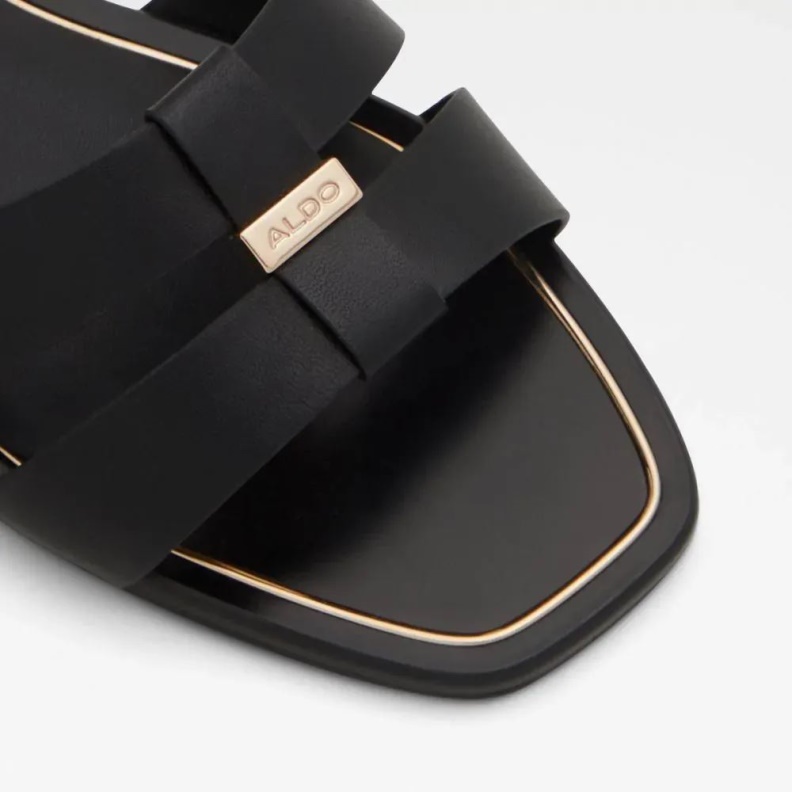 Balera Women's Sling Back Flat Sandal Fashion Black Aldo