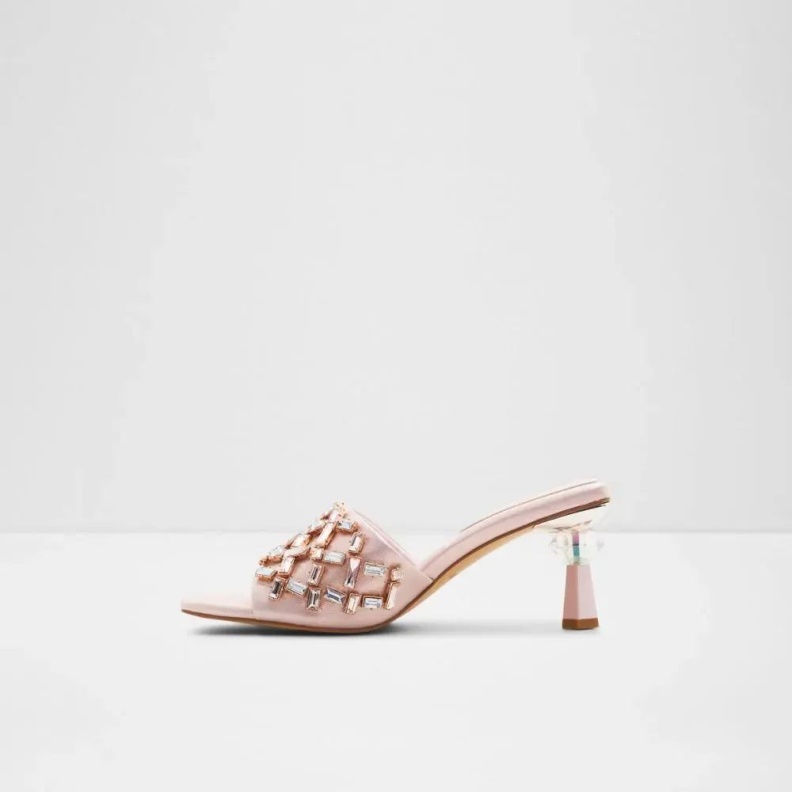 Light-Pink Berna Women's Slip On Heeled Sandal Aldo Fashion