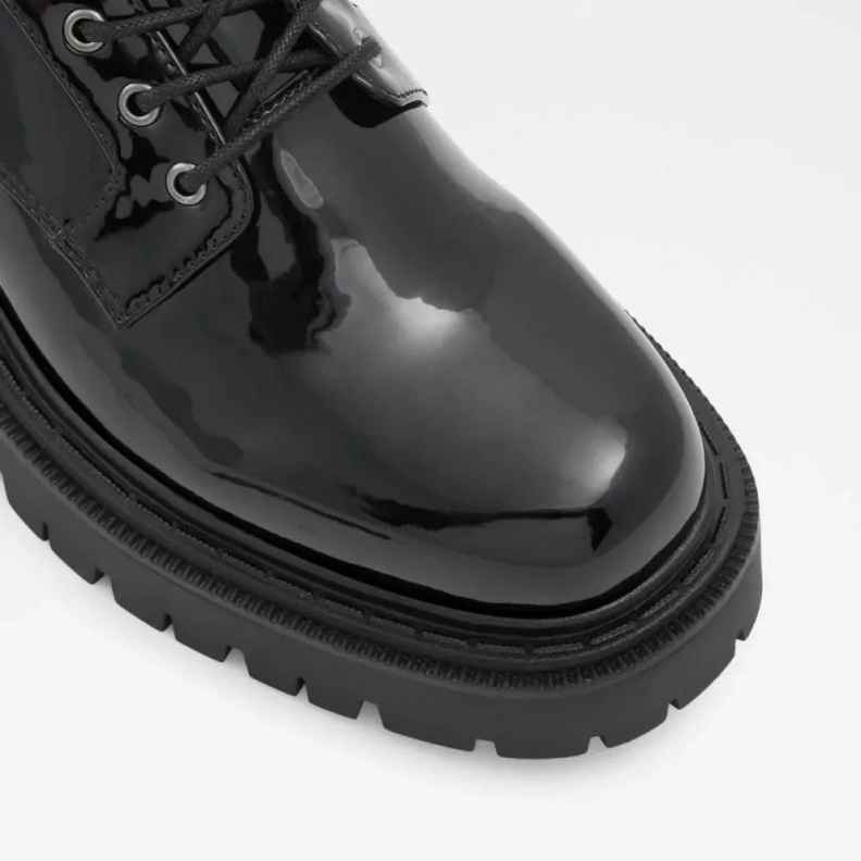 Bigmove Women's Lug Sole Oxford Shoe Fashion Black Aldo