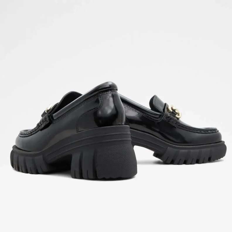 Bigwalk Women's Lug Sole Loafer Fashion Aldo Black