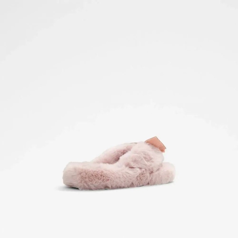 Bowpouf Women's Faux Fur Sandal Fashion Light Pink Aldo
