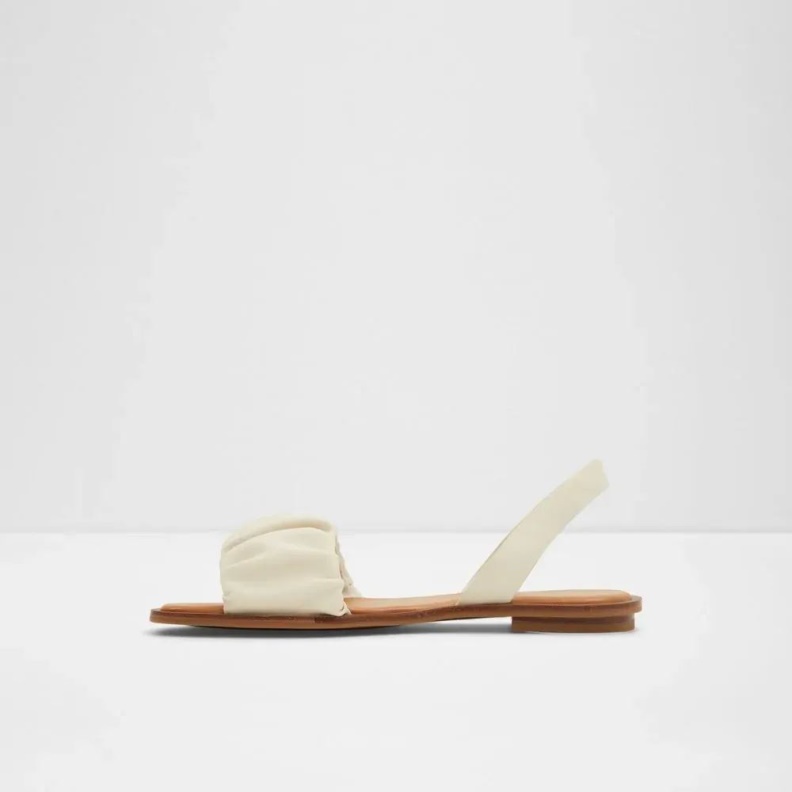 Brelden Women's Two-Piece Flat Sandal Aldo Fashion Other White