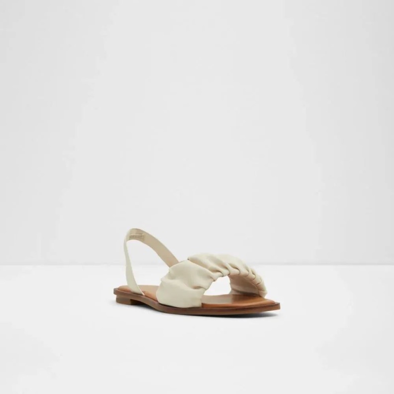 Brelden Women's Two-Piece Flat Sandal Aldo Fashion Other White