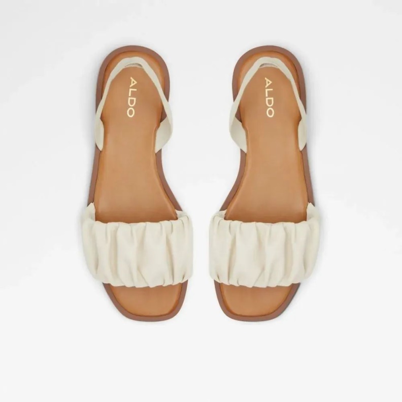 Brelden Women's Two-Piece Flat Sandal Aldo Fashion Other White