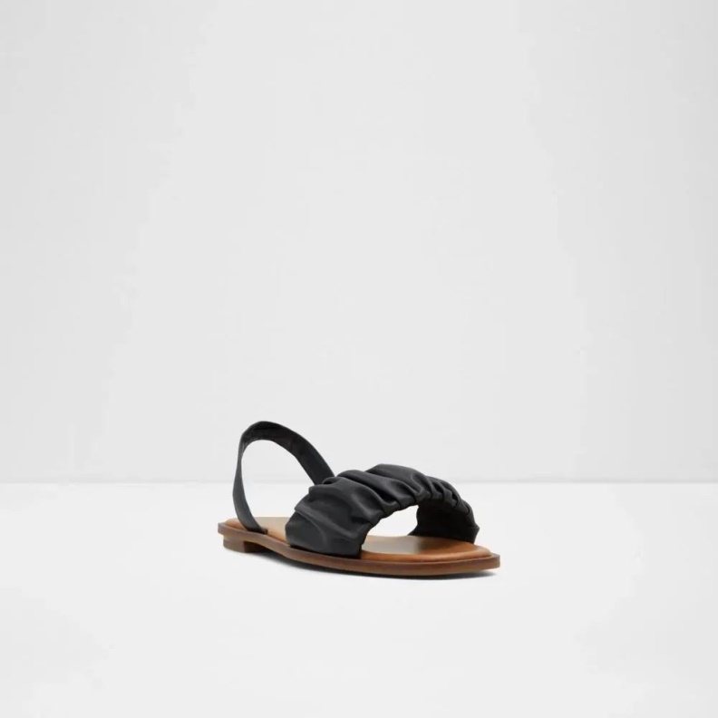 Brelden Women's Two-Piece Flat Sandal Fashion Aldo Black