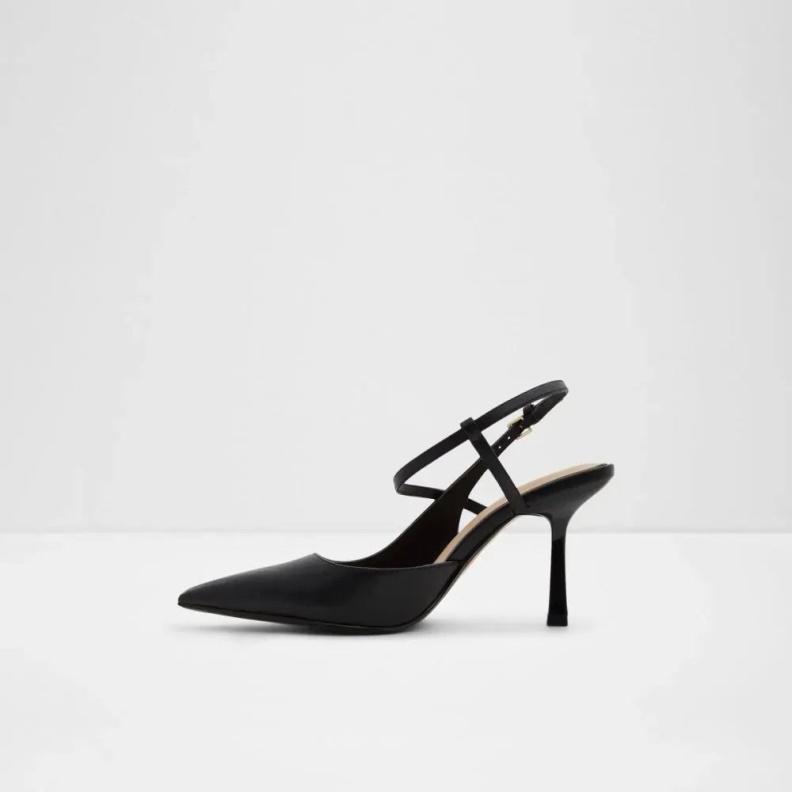 Fashion Black Aldo Brunette Women's Strappy Heeled Shoe