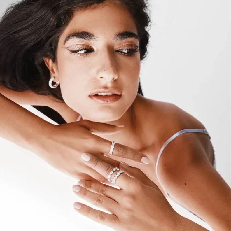 Fashion Silver/Clear Multi Briolette Women's Accessories Ring Aldo