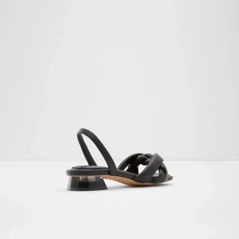 Aldo Black Fashion Buttercupp Women's Open Toe Sling Back Sandal