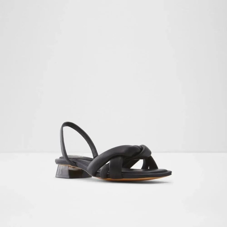 Aldo Black Fashion Buttercupp Women's Open Toe Sling Back Sandal