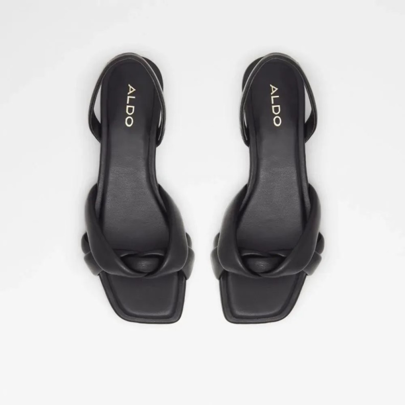 Aldo Black Fashion Buttercupp Women's Open Toe Sling Back Sandal