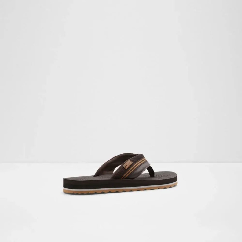 Burges Men's Thong Flat Sandal Fashion Aldo Dark-Brown