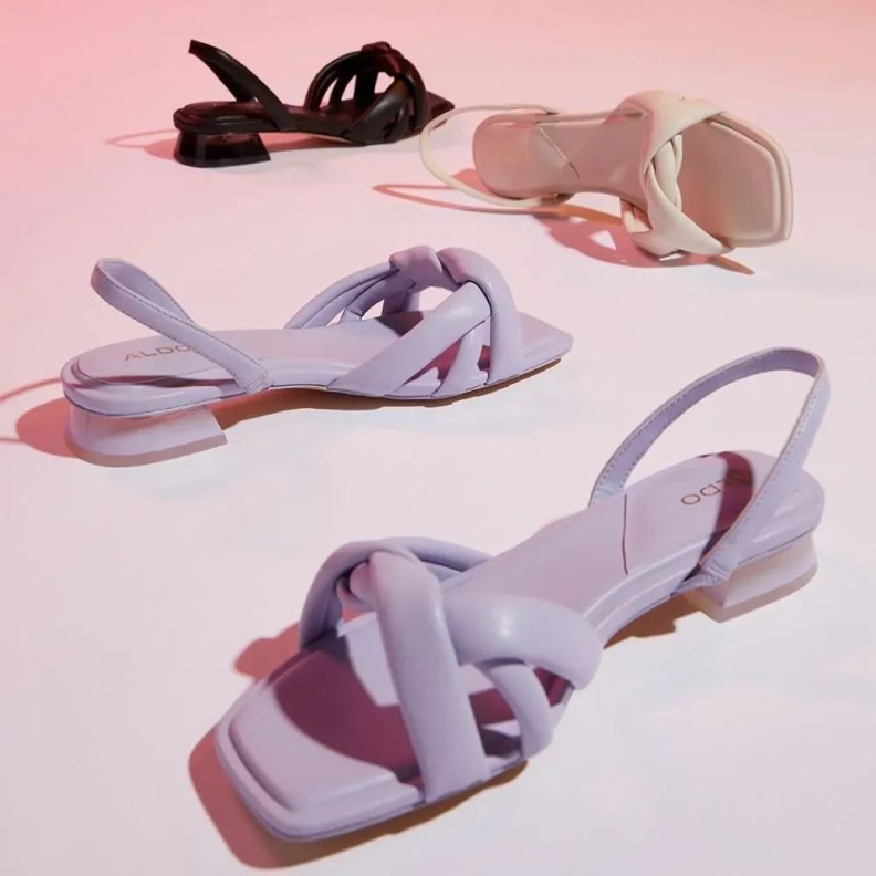 Fashion Aldo Buttercupp Women's Flat Heeled Sandal Purple