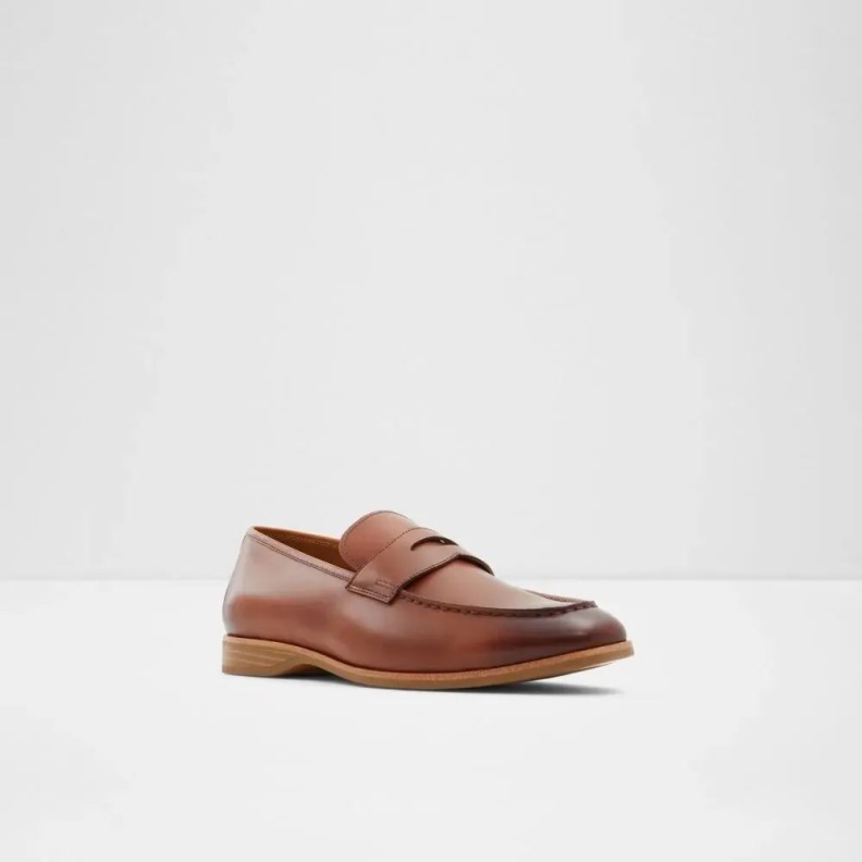 Cognac Aldo Fashion Byron Men's Slip-On Almond Toe Loafer