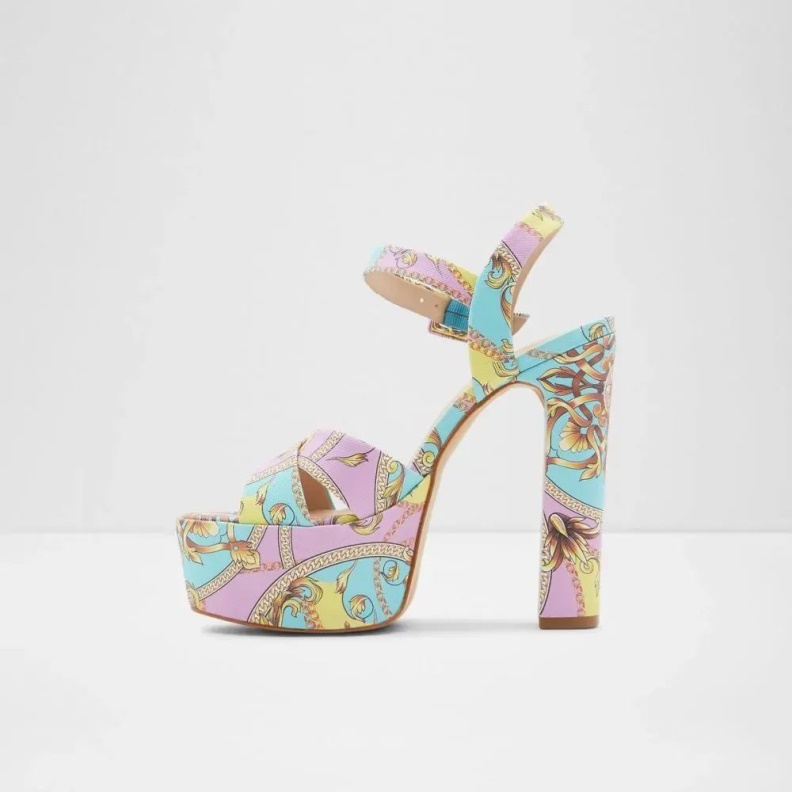 Camelia Women's Ankle Strap Heeled Sandal Aldo Fashion Multicolor