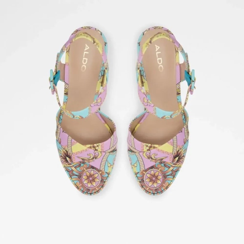 Camelia Women's Ankle Strap Heeled Sandal Aldo Fashion Multicolor