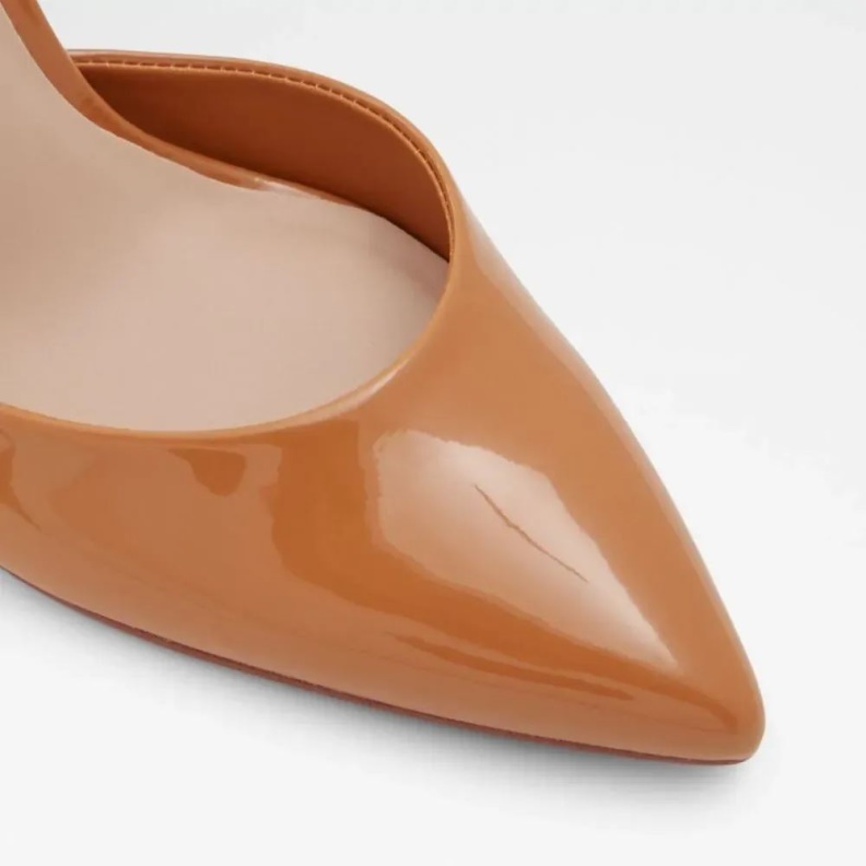 Fashion Aldo Dark-Beige Carrolia Women's Sling Back Heeled Shoe