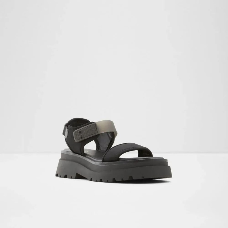 Cendrix Women's Lug Sole Sandal Fashion Aldo Black