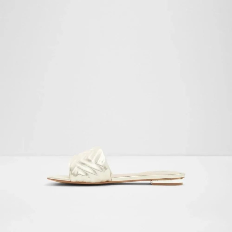 Fashion Gold Aldo Cleona Women's Flat Heeled Sandal