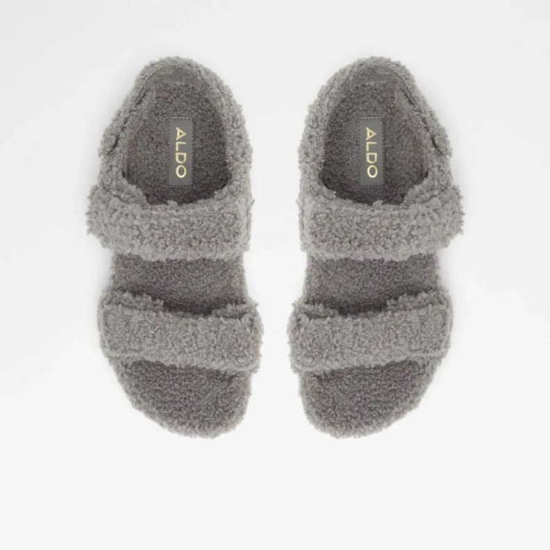 Fashion Grey Cloud Women's Two Piece Flat Sandal Aldo