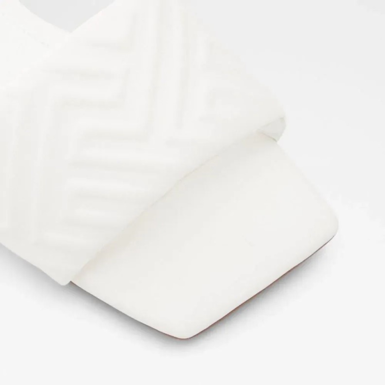 White Cleona Women's Flat Sandal Fashion Aldo