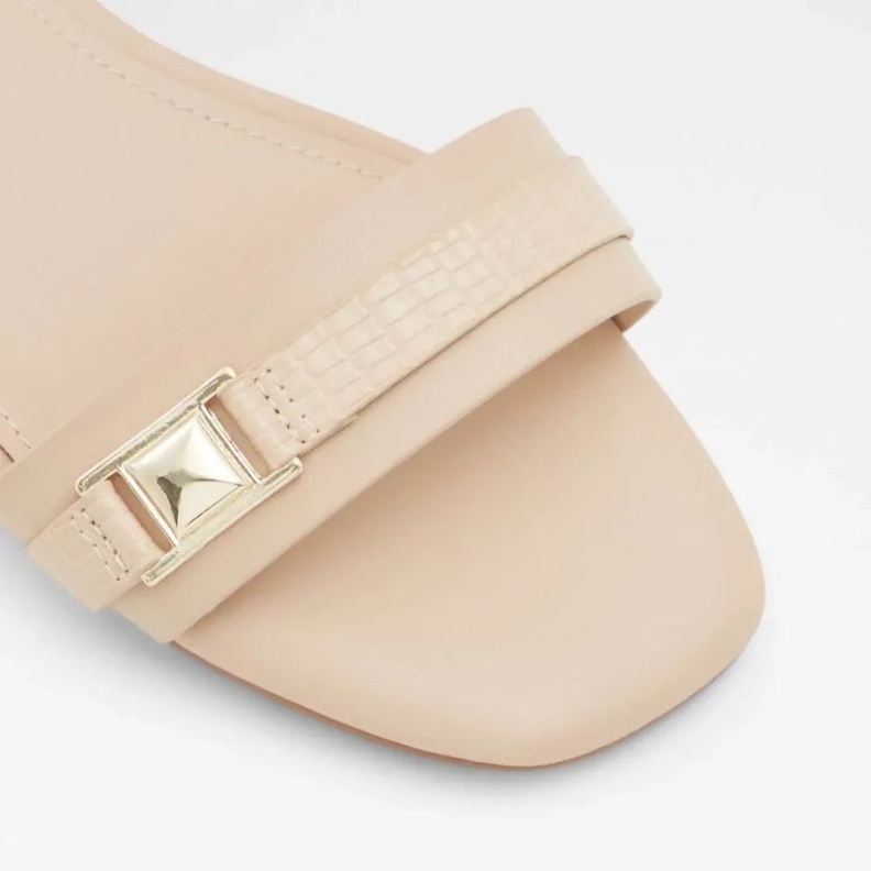 Aldo Crescenta Women's Two-Piece Flat Heel Sandal Bone Fashion