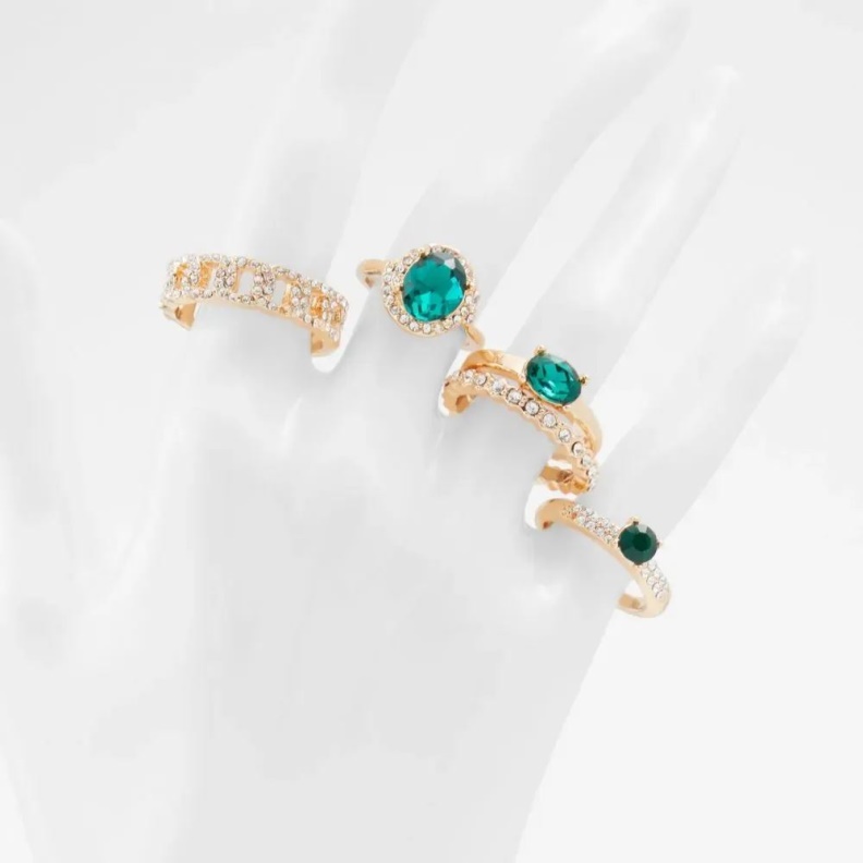 Crohatlan Women's Accessories Ring Aldo Fashion Dark Green