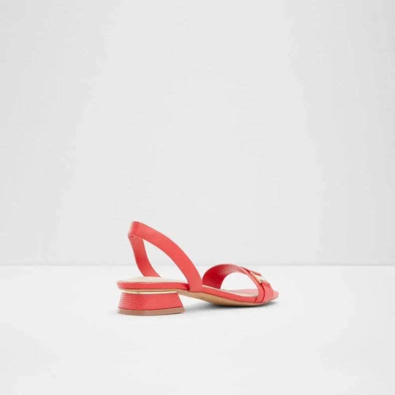 Fashion Aldo Crescenta Women's Two-Piece Flat Heel Sandal Red