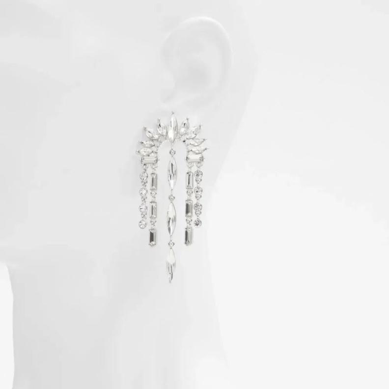 Silver/Clear Multi Aldo Fashion Criramwen Women's Accessories Earrings