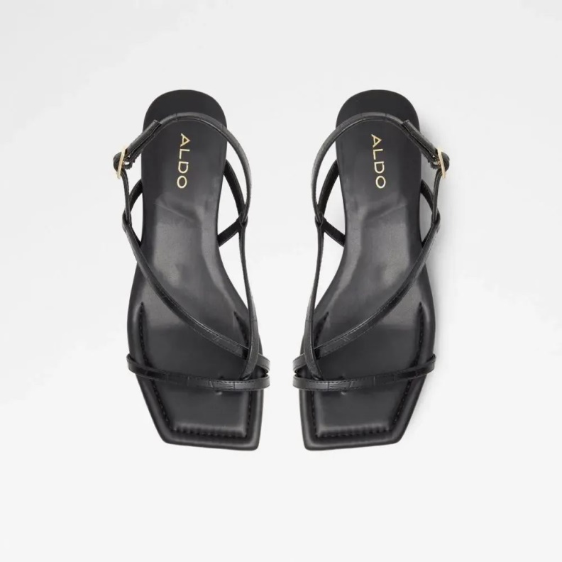 Aldo Black Fashion Darelle Women's Strappy Heeled Sandal