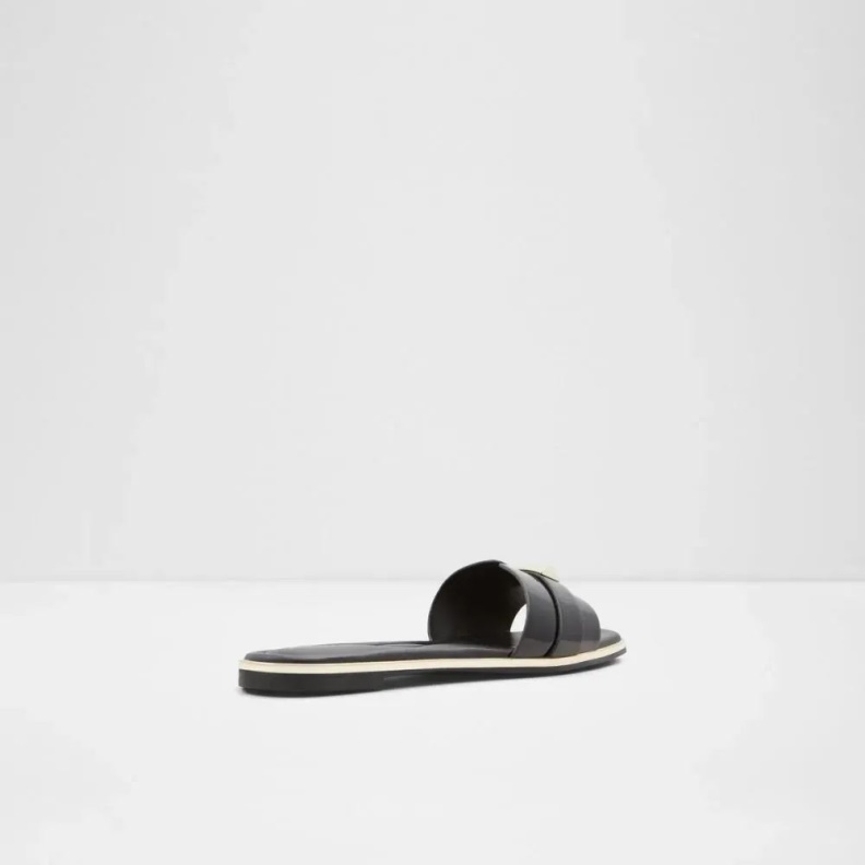 Black Fashion Aldo Darine Women's Flat Slide Sandal