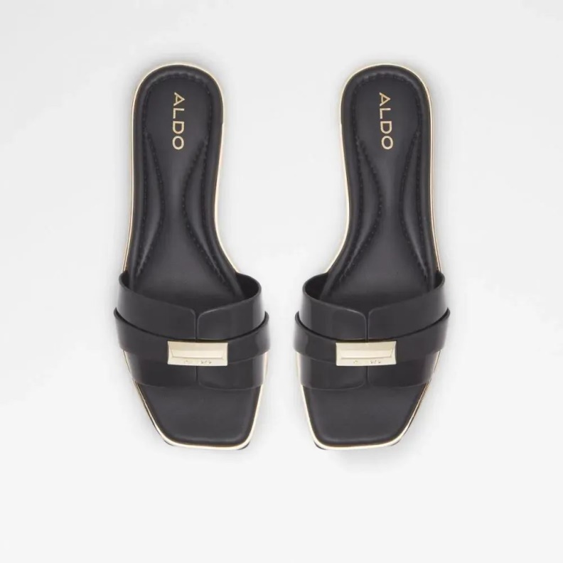 Black Fashion Aldo Darine Women's Flat Slide Sandal
