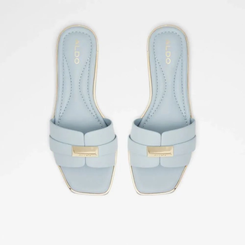Darine Women's Square Toe Slide Sandal Aldo Fashion Light Blue