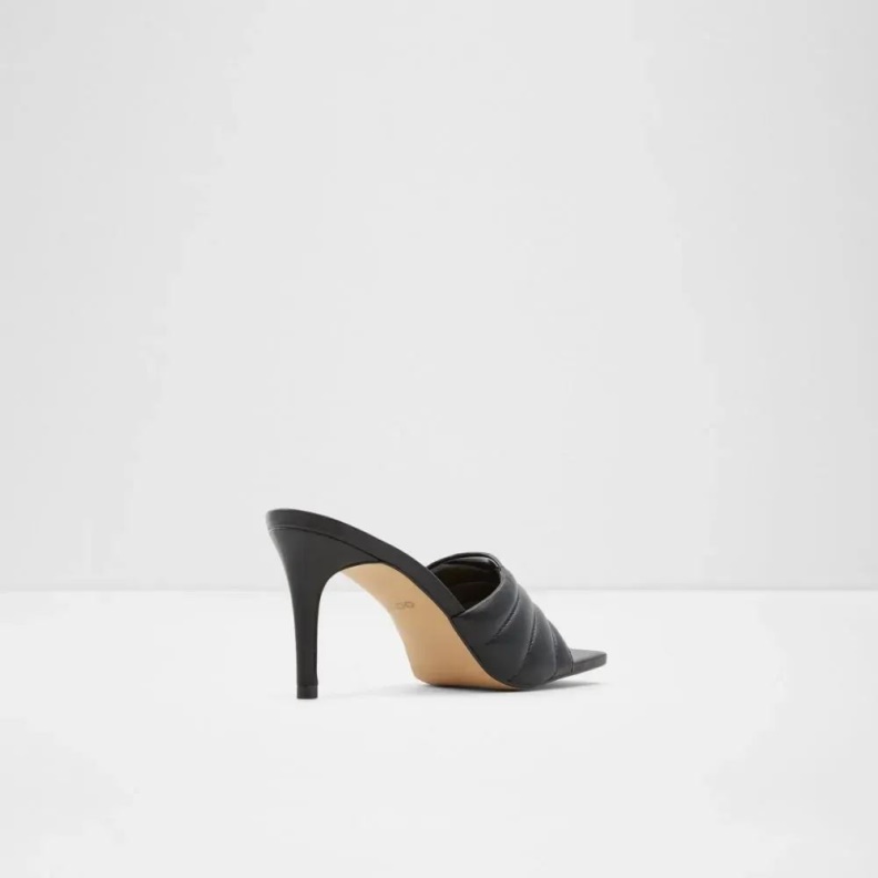 Fashion Aldo Black Daniellita Women's Slip-On Heeled Sandal