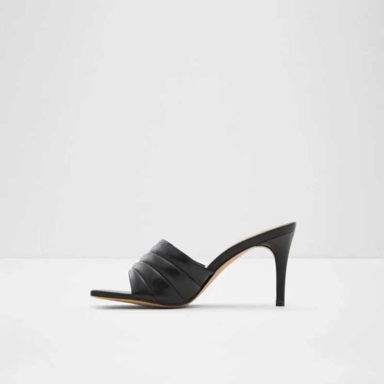 Fashion Black Aldo Daniellita Women's Slide Mid Heel Sandal