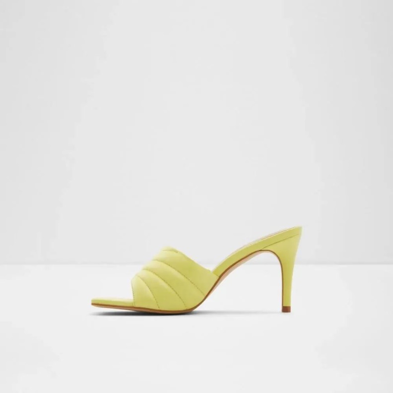 Fashion Bright-Green Daniellita Women's Slide Mid Heel Sandal Aldo