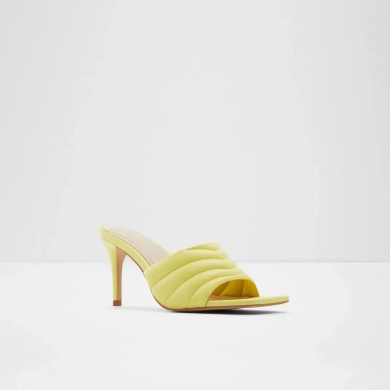 Fashion Bright-Green Daniellita Women's Slide Mid Heel Sandal Aldo