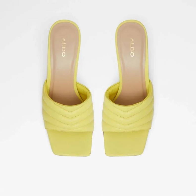 Fashion Bright-Green Daniellita Women's Slide Mid Heel Sandal Aldo