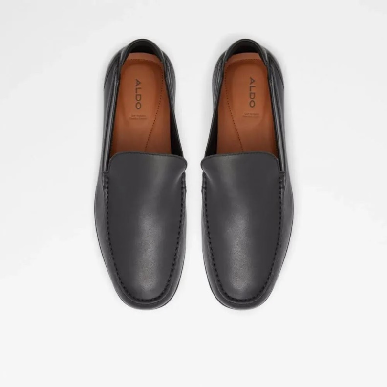 Aldo Fashion Black Demetriflex-W Men's Leather Moccasin