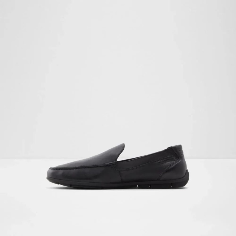 Aldo Fashion Black Demetriflex-W Men's Leather Moccasin