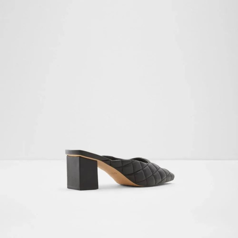 Black Fashion Aldo Drenna Women's Square Toe Block Heel Mule