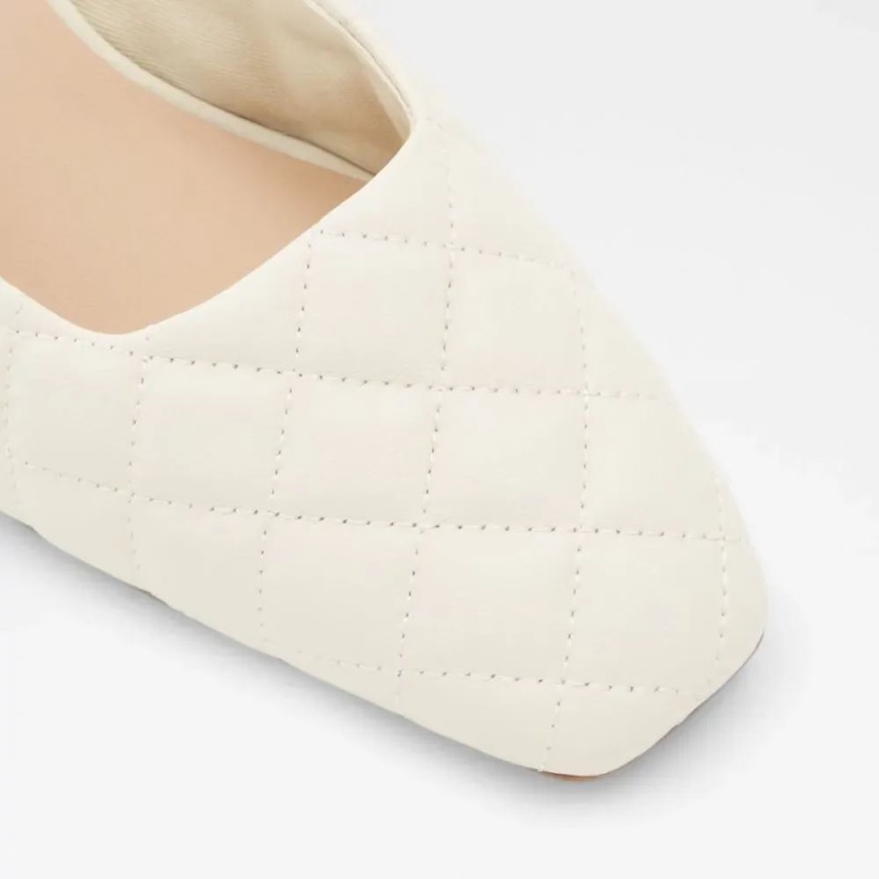 Other White Drenna Women's Square Toe Block Heel Mule Fashion Aldo